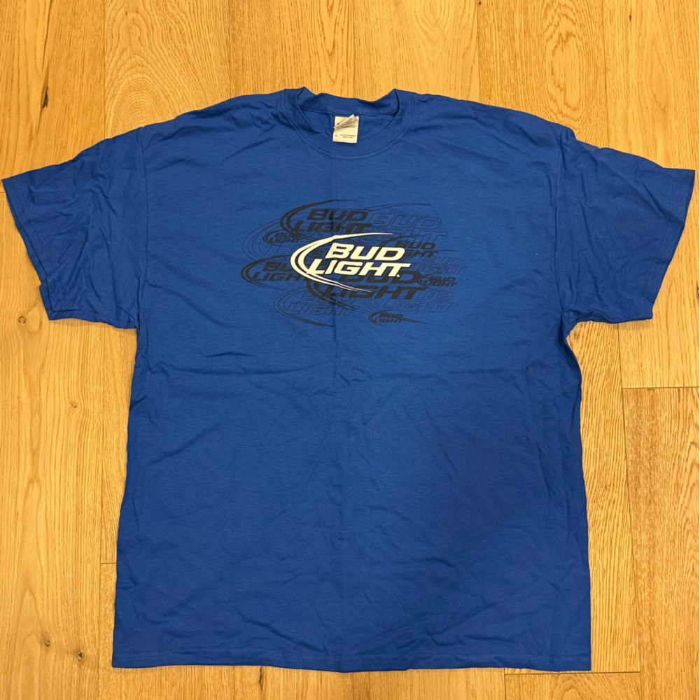 Bud Light Blue Graphic T-Shirt